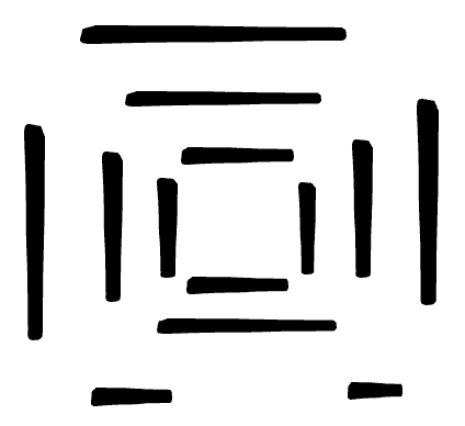 Abstract image of concentric squares